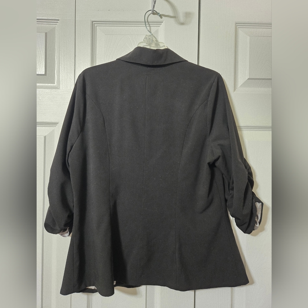 Torrid Black Blazer Jacket, Fully Lined, Single B… - image 7